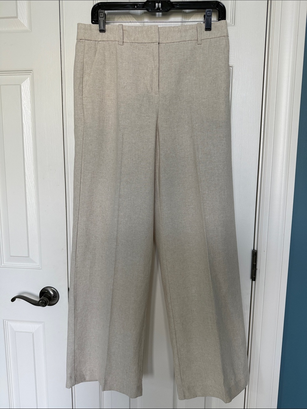 J. Crew Linen-blend Remy full-length wide-leg pant - Picture 3 of 12